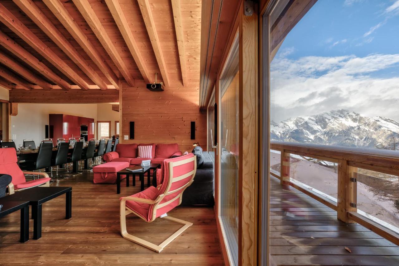 Chalet Flocon De Neige - Jacuzzi - Sauna La Tzoumaz Eksteriør billede