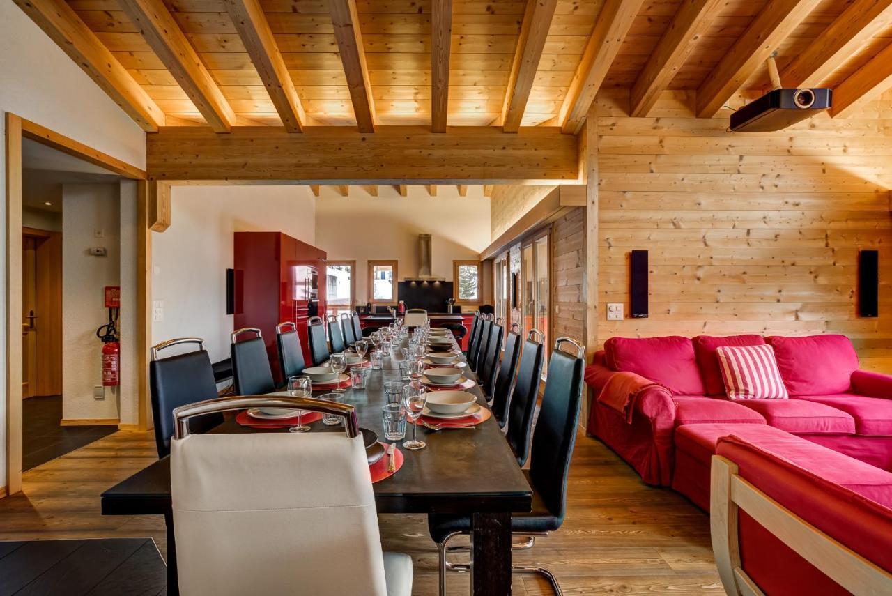 Chalet Flocon De Neige - Jacuzzi - Sauna La Tzoumaz Eksteriør billede