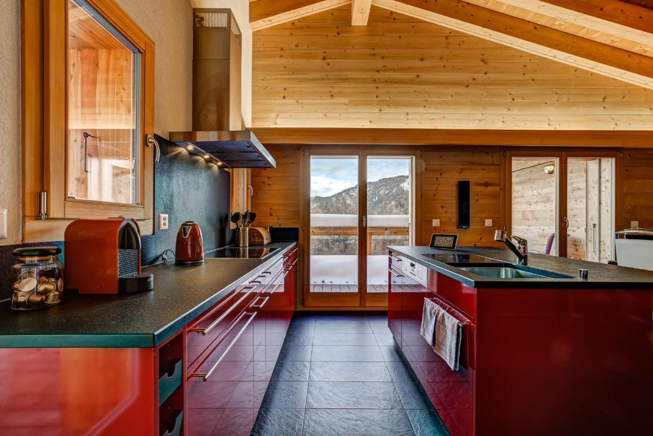 Chalet Flocon De Neige - Jacuzzi - Sauna La Tzoumaz Eksteriør billede
