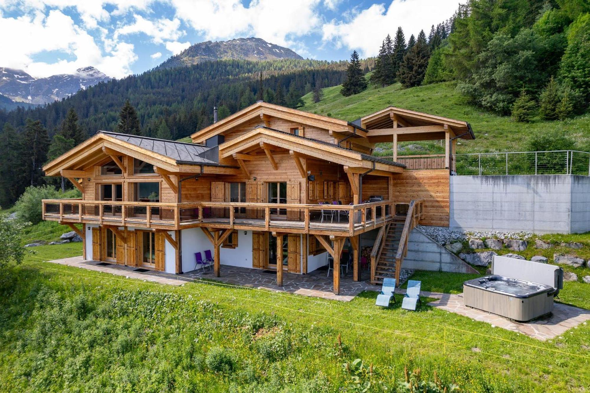 Chalet Flocon De Neige - Jacuzzi - Sauna La Tzoumaz Eksteriør billede