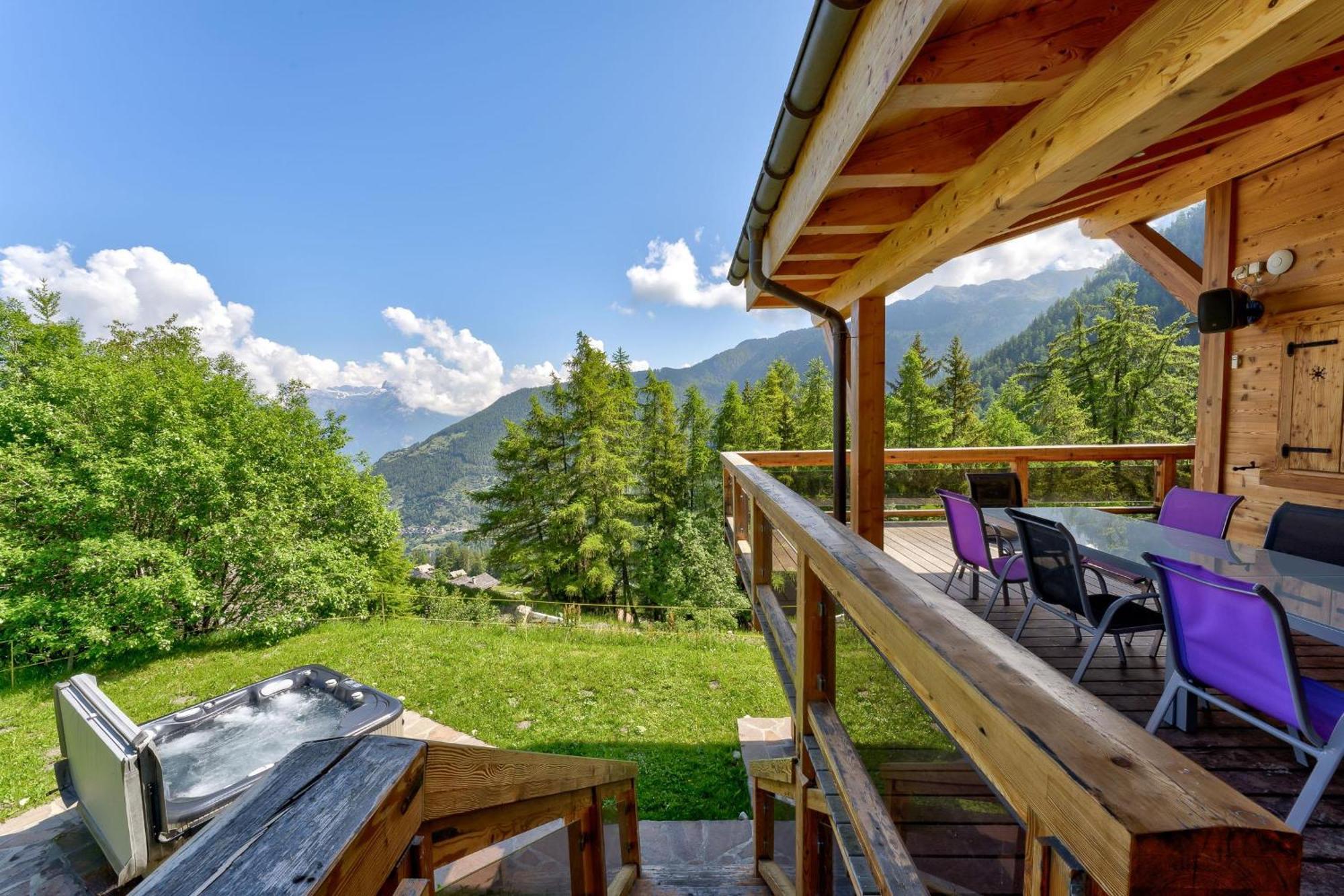 Chalet Flocon De Neige - Jacuzzi - Sauna La Tzoumaz Eksteriør billede