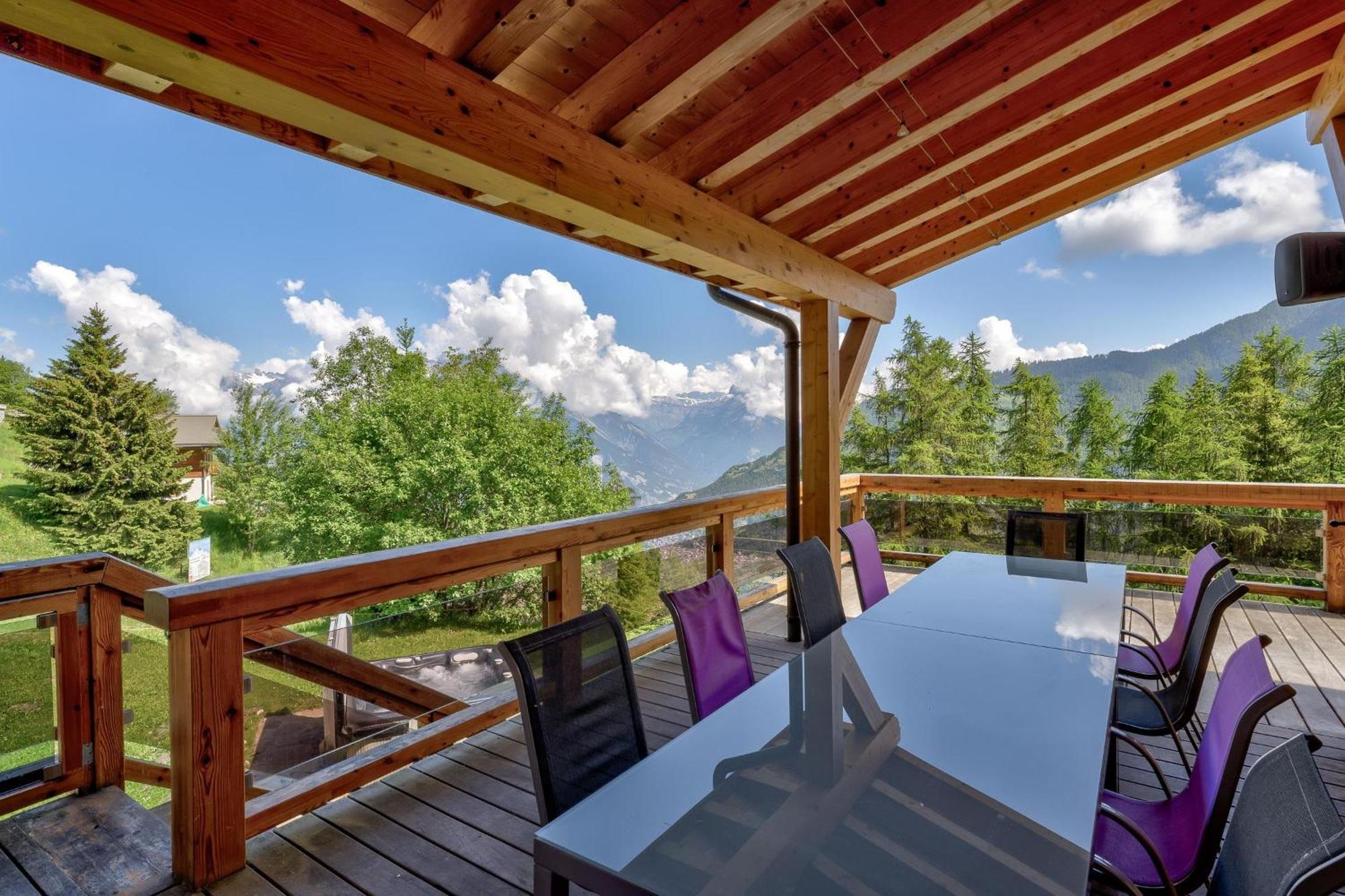 Chalet Flocon De Neige - Jacuzzi - Sauna La Tzoumaz Eksteriør billede