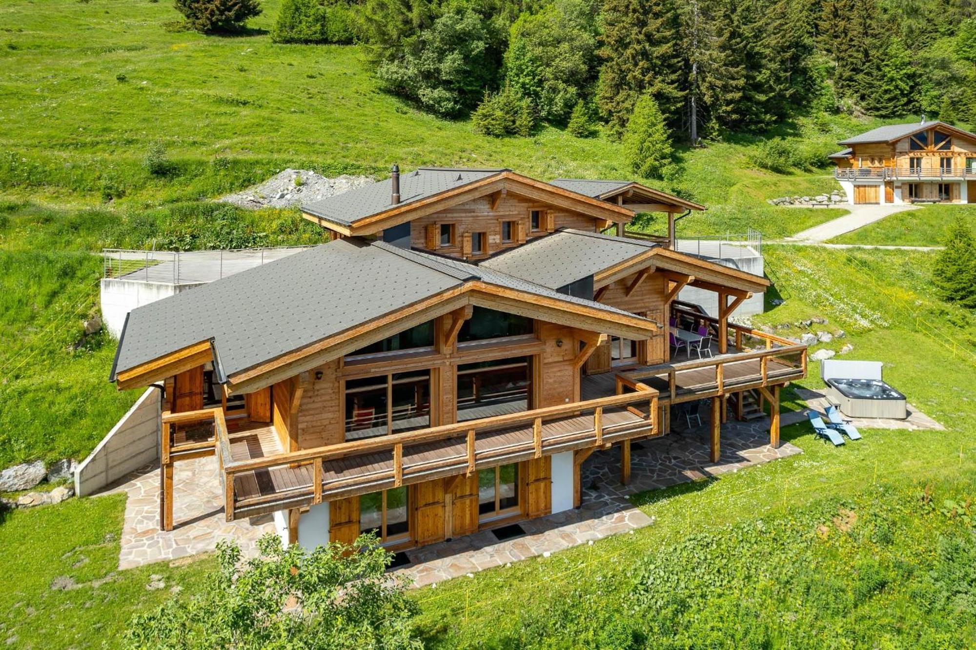 Chalet Flocon De Neige - Jacuzzi - Sauna La Tzoumaz Eksteriør billede